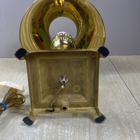 Vintage Paris Istanbul Orient Express Brass Clawfoot  Adjustable Table Lamp 20" - Picture 10 of 15